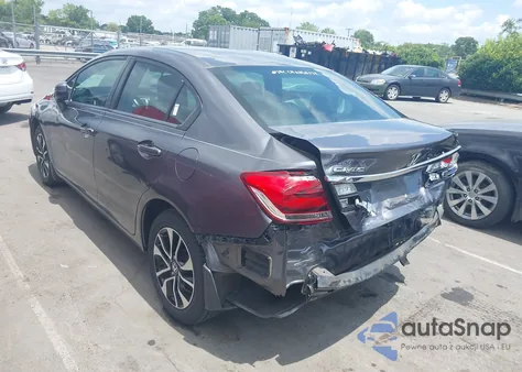 2015 Honda Civic Ex из США, поврежденный, VIN 19XFB2F89FE001435